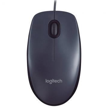 罗技（Logitech） M90有线鼠标USB通用办公笔记本台式机家用 M90 黑色
