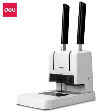 得力（deli）3881 财务凭证装订机 省力型票据打孔机