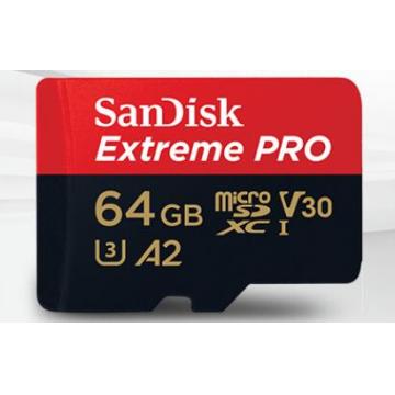 闪迪（SanDisk）64GB TF（MicroSD）存储卡 U3 C10 A2 V30 4K 至尊超极速移动版内存卡 读速170MB/s
