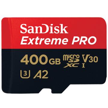 闪迪（SanDisk）A2 400GB TF（MicroSD）存储卡C10 V30 U3 4K至尊超极速移动版内存卡读速170MB/s 写速90MB/s