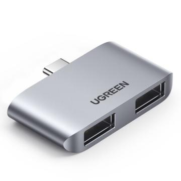 绿联 Type-C扩展坞 适用苹果Macbook华为笔记本电脑转换器 USB-C拓展坞转接头3.0分线器集线器