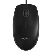  罗技（Logitech）B100企业版 鼠标 有线鼠标 办公鼠标 对称鼠标 黑色