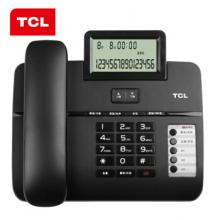 TCL 电话机座机 固定电话 办公家用 大屏幕 来电显示 免电池 HCD868(66)TSD 黑色