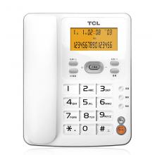 TCL HCD868(61)TSD 来电显示电话机 办公家用商务座机 免电池双接口固定电话 免提通话 计算器闹钟功能