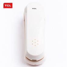 TCL 电话机座机 固定电话 办公家用 小挂机 座式壁挂 酒店家用 HA868(9A) (米白)