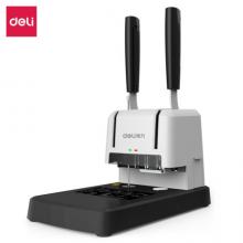 得力(deli)300页手动财务凭证装订机打孔机 省力型票据资料装订打孔机33667