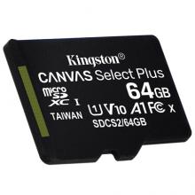 金士顿（Kingston）64GB TF（MicroSD） 存储卡 U1 A1 V10 手机内存卡 switch内存卡 读速100MB/s