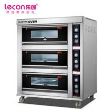 乐创(lecon) 商用烤箱 三层六盘旋钮式蛋糕面包烘焙电烤箱 LC-J-DK60