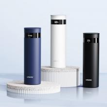 华为智选哈尔斯智能保温杯440ML运动健身316L不锈钢杯茶杯旋盖款水杯白色