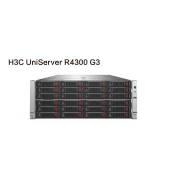 新华三H3C UniServer R4300 G3服务器 2*英特尔至强可扩展处理器5220R（24核，2.2Ghz）/24*32G内存/ 2*600GB SAS HDD硬盘 / 2* 1.92TB SATA SSD硬盘 / 6 * 6T SAS HDD硬盘 / 2*800W电源/3年7×24原厂维保
