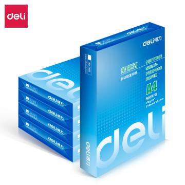 得力7401莱茵河复印纸A4 70g 500张/包 5包/箱 单位：箱